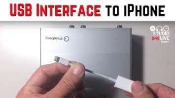 How to connect a USB Audio Interface to an iPhone (Steinberg UR12)