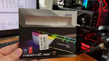 Оперативная память G Skill TRIDENT Z Neo RGB разгон 4000 gear 1