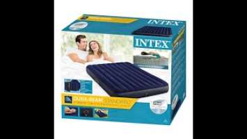 Intex 64765 Dura Beam Standard Classic Downy Air Bed, 152 x 203 x 25 cm + 2    #shorts #DownyAir Bed