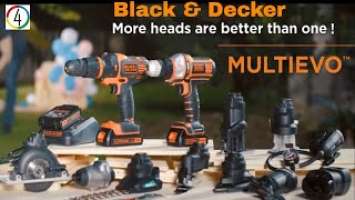 Black & Decker 18V Multievo Drill (MT218KB-QW) Speed And Strength To Drill  Large Holes