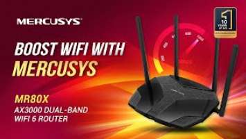 Mercusys MR80X WiFi Speed Test - WiFi 6 AX3000 Wireless Router