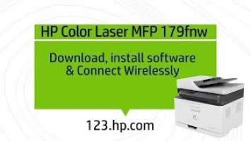 HP Color Laser MFP 179fnw : Download, Install software and connect wirelessly