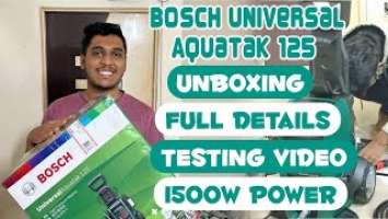 Bosch Universal Aquatak 125 Unboxing | Full Details Of Bosch Universal Bike And Car Wash Machine