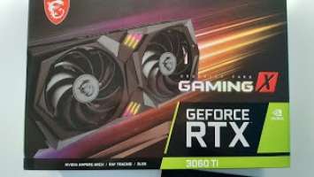 Распаковка и обзор видеокарты MSI GeForce RTX 3060 Ti LHR Gaming X 8Gb