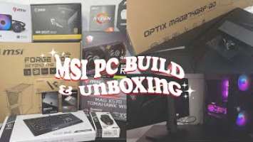 MSI PC BUILD Powered by The GeForce RTX™ 3060 GAMING X 12G NON LHR | Timelapse Build + unboxing