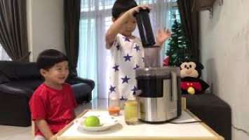 Panasonic MJ-DJ01 juicer demo review