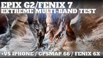 Garmin Fenix 7 / Epix Gen 2 Extreme Multi-Band Test (The Narrows - Zion NP)