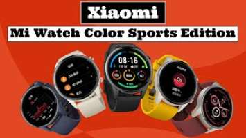 Xiaomi Mi Watch Color Sports Edition 117 Sports Modes, 5ATM Water Resistance, Built-in GPS