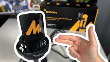 MAONO PM500 Series Large Diaphragm XLR Microphone Unbox Review