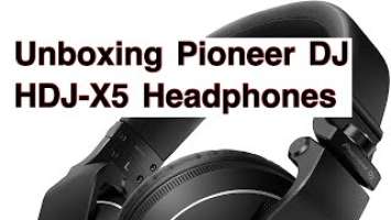 Unboxing Pioneer DJ HDJ- X5 Headphones