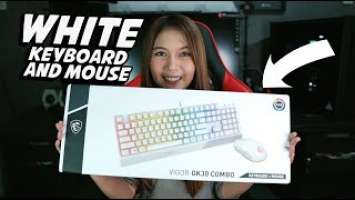 WHITE Gaming Keyboard & Mouse : MSI VIGOR GK30 COMBO & FORCE GC30 V2 - Review and Unboxing