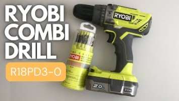 Ryobi R18PD3-0 18V ONE+ Cordless Percussion Drill Unboxing & First Use