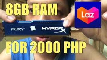 Kingston HyperX FURY 8GB 1866MHz PC3-14900 DDR3 | Lazada Unboxing