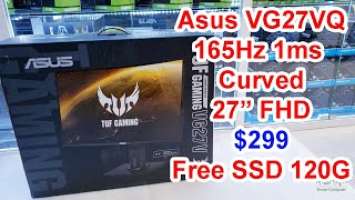 Gaming Monitor Asus 27" VG27VQ 165Hz 1ms Curved