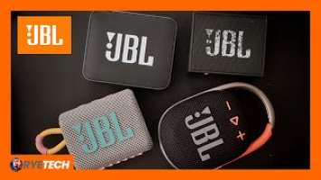 JBL Clip 4 vs JBL Go vs JBL Go 2 + vs JBL Go 3