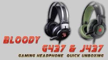 Bloody Glare J437 & G437 Gaming Headset UnBoxing (Best Budget 7.1 Gaming Headphone)