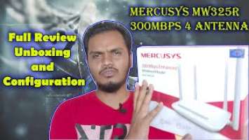 Mercusys MW325R 300Mbps 4 Antenna Wireless Router Full Review Unboxing and Configuration