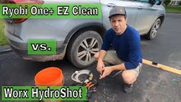 Worx Hydroshot vs. Ryobi ONE+ Power washer comparison