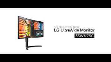 LG UltraWide™ | 35WN75C - The Curved UltraWide QHD (3440x1440) HDR Monitor with USB-C | LG