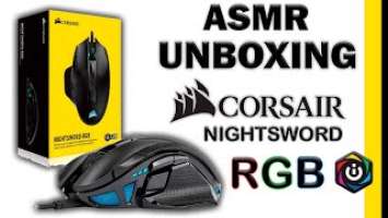 ASMR | UNBOXING MOUSE CORSAIR NIGHTSWORD RGB BLACK