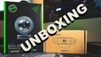 Unboxing: Razer Kiyo Pro and Logitech C922x Pro Stream Webcam