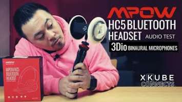 MPOW HC5 vs LOGITECH H800 3Dio Audio and Microphone ANC Testing, Wireless Bluetooth Headset | Part 2