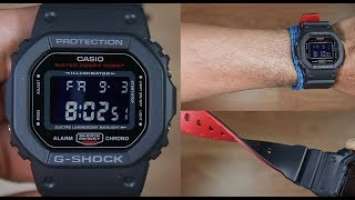 CASIO G-SHOCK DW-5600HR-1 DUAL TONE RESIN BAND - UNBOXING