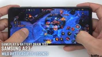 Samsung Galaxy A23 League of Legends Wild Rift Gaming test