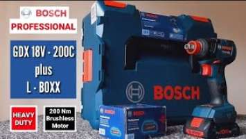 BOSCH PROFESSIONAL GDX 18V - 200 C plus BOSCH PROFESSIONAL L - BOXX | UNBOXING