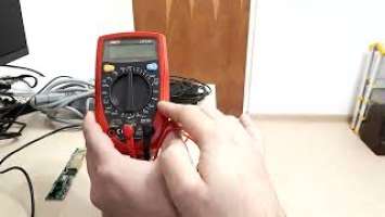 UNI-T UT33C Basic Digital Multimeter Use Tutorial and Checks or Tests for Vintage (Retro) Laptops