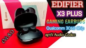 Edifier X3S Wireless Gaming Earbuds Unboxing/Review in Hindi Urdu Qualcomm 3040 Chip aptX / cVc 8.0