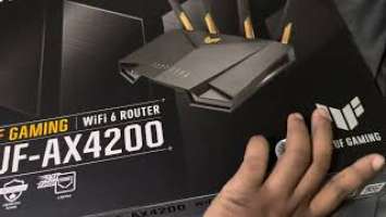 ASUS TUF-AX4200 WiFi 6 Router Unboxing