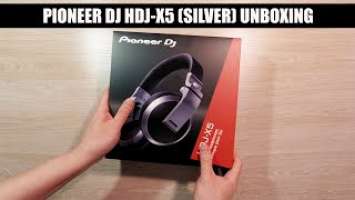 Pioneer DJ HDJ-X5 Silver DJ Headphones Unboxing