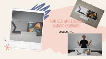 Unboxing Ipad Pro 12.9” 2021|Apple Pencil|Magic Keyboard