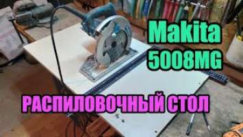 Простейший распиловочный стол из циркулярной пилы Makita 5008MG