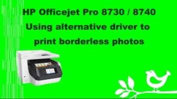 HP Officejet Pro 8730 | 8740 : Print Borderless Photos