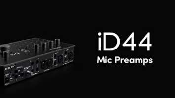 Audient Console Mic Preamps on the Audient iD44 MKII Audio Interface