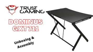 Trust GXT 711 Dominus Gaming Desk - Unboxing & Assembly