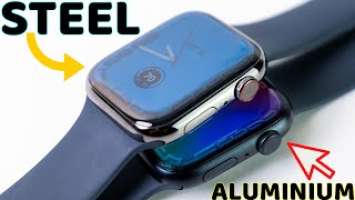 Stainless Steel vs Aluminium Apple Watch 7! Watch 7 Steel Unboxing