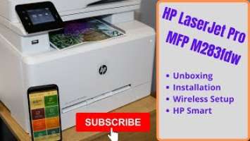 HP LaserJet Pro MFP M283fdw  unboxing and installation