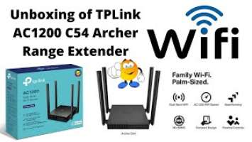 TPLink Archer C54 Dual Band WiFi Range extender (Multi mode) Unboxing