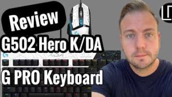 Logitech G502 Hero K/DA High Performance Gaming Mouse Logitech G PRO K/DA Mechanical Gaming Keyboard