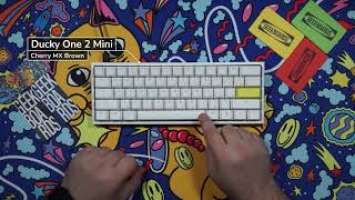 Typing / Тайпинг Ducky One 2 mini Cherry MX Brown