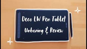 XP-Pen Deco LW Pen tablet - Unboxing & Review!