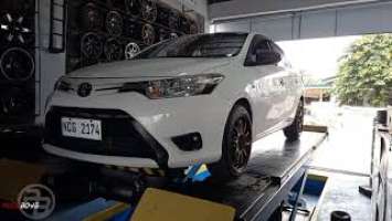 ROTA FIGHTER 17" WRAPPED WITH YOKOHAMA ADVAN FLEVA ON VIOS J GEN3 2015 by AUTOBOYS X CELBRITY STAR!