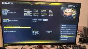 Bios Overview Gigabyte H610i LGA 1700 motherboard, with I9-12900kf installed