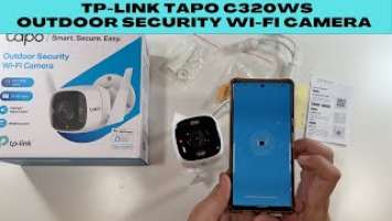 TP-Link Tapo C320WS Outdoor Wi Fi Security Camera Setup!