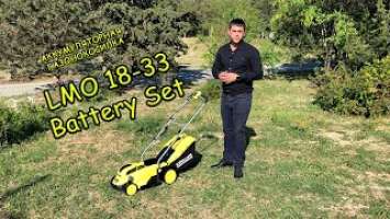 Аккумуляторная газонокосилка Karcher LMO 18-33 BATTERY SET