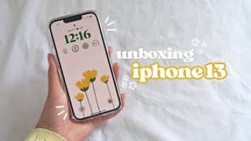 iphone 13 unboxing 2023 (pink, 128gb) aesthetic unboxing + accessories