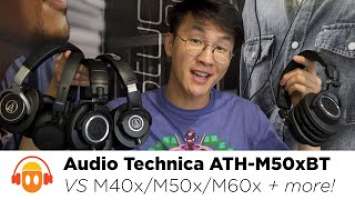 Audio Technica ATH-M50xBT Review Vs. M40x / M50x / M60x / M70x / MSR7 / DSR7 / Sony Hear.on 2